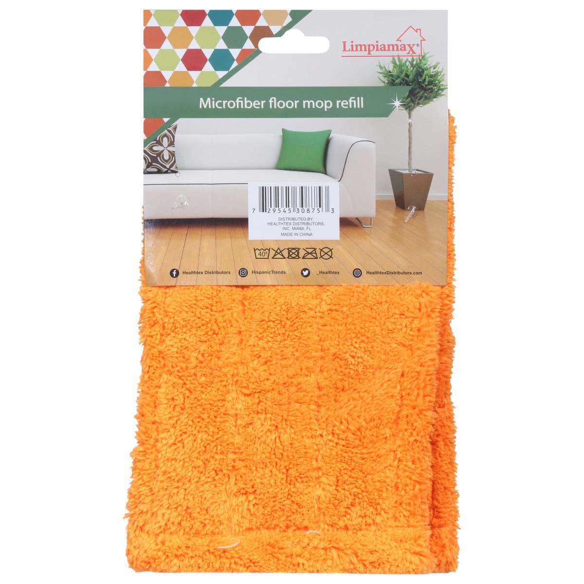 slide 7 of 12, Limpiamax Microfiber Floor Mop Refill 1 ea, 1 ct