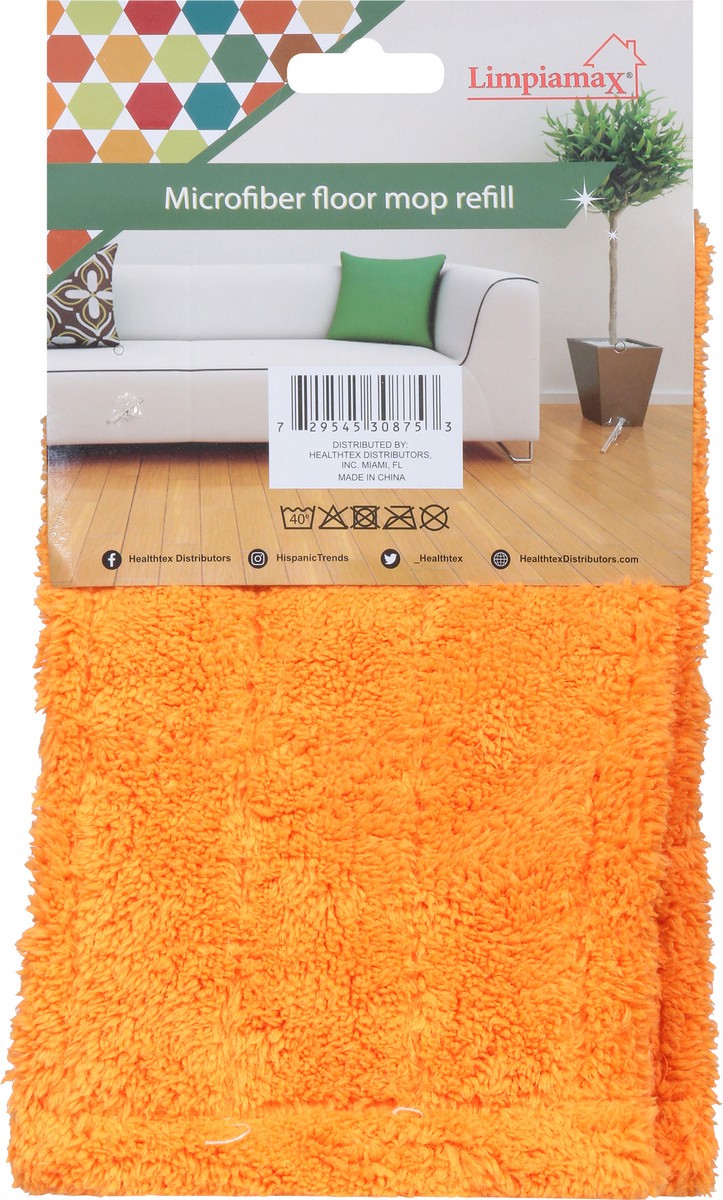 slide 8 of 12, Limpiamax Microfiber Floor Mop Refill 1 ea, 1 ct