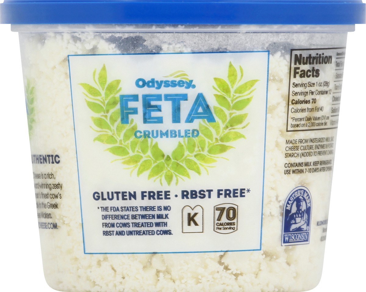 slide 11 of 13, Odyssey Crumbled Traditional Feta 12 oz, 12 oz