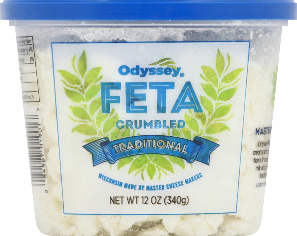 slide 10 of 13, Odyssey Crumbled Traditional Feta 12 oz, 12 oz