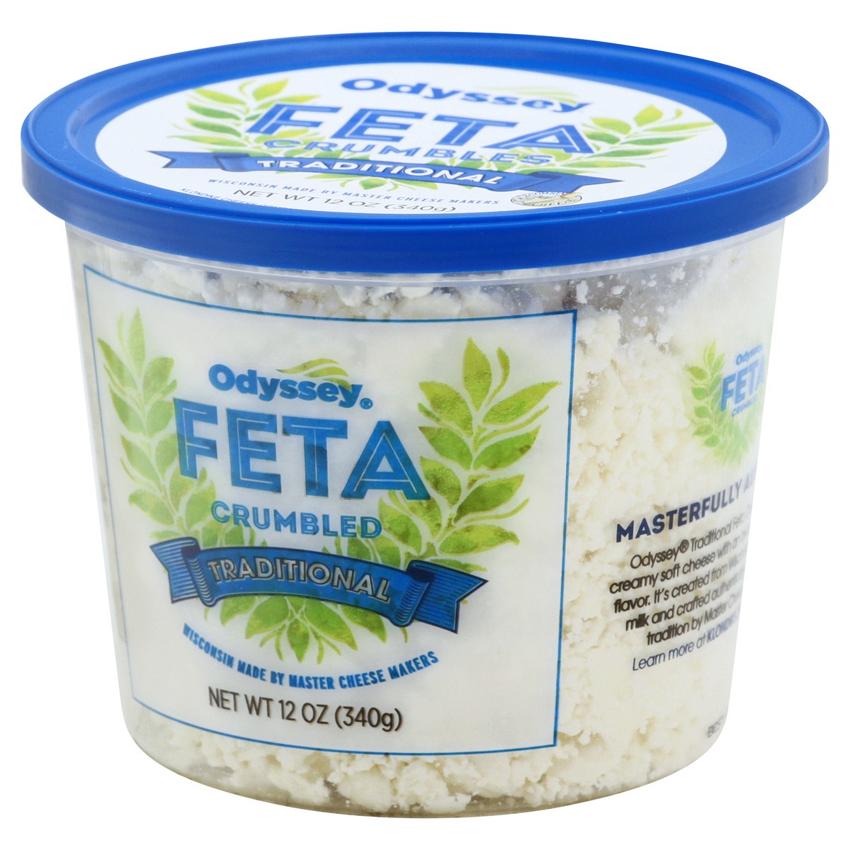 slide 8 of 13, Odyssey Crumbled Traditional Feta 12 oz, 12 oz
