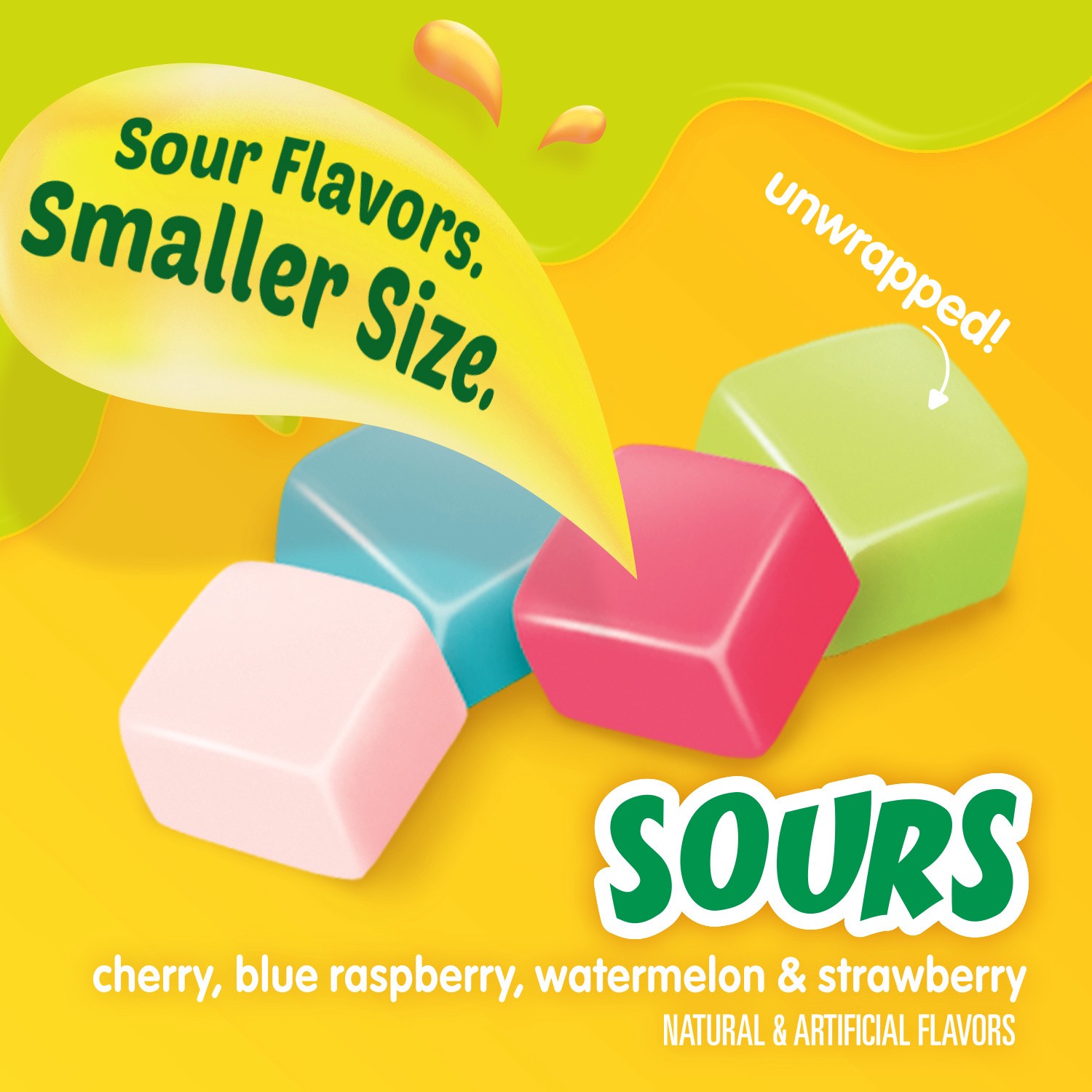 slide 8 of 8, STARBURST Minis Size Sour Candy Fruit Chews, Grab N Go, 8.0 oz Bag, 8 oz