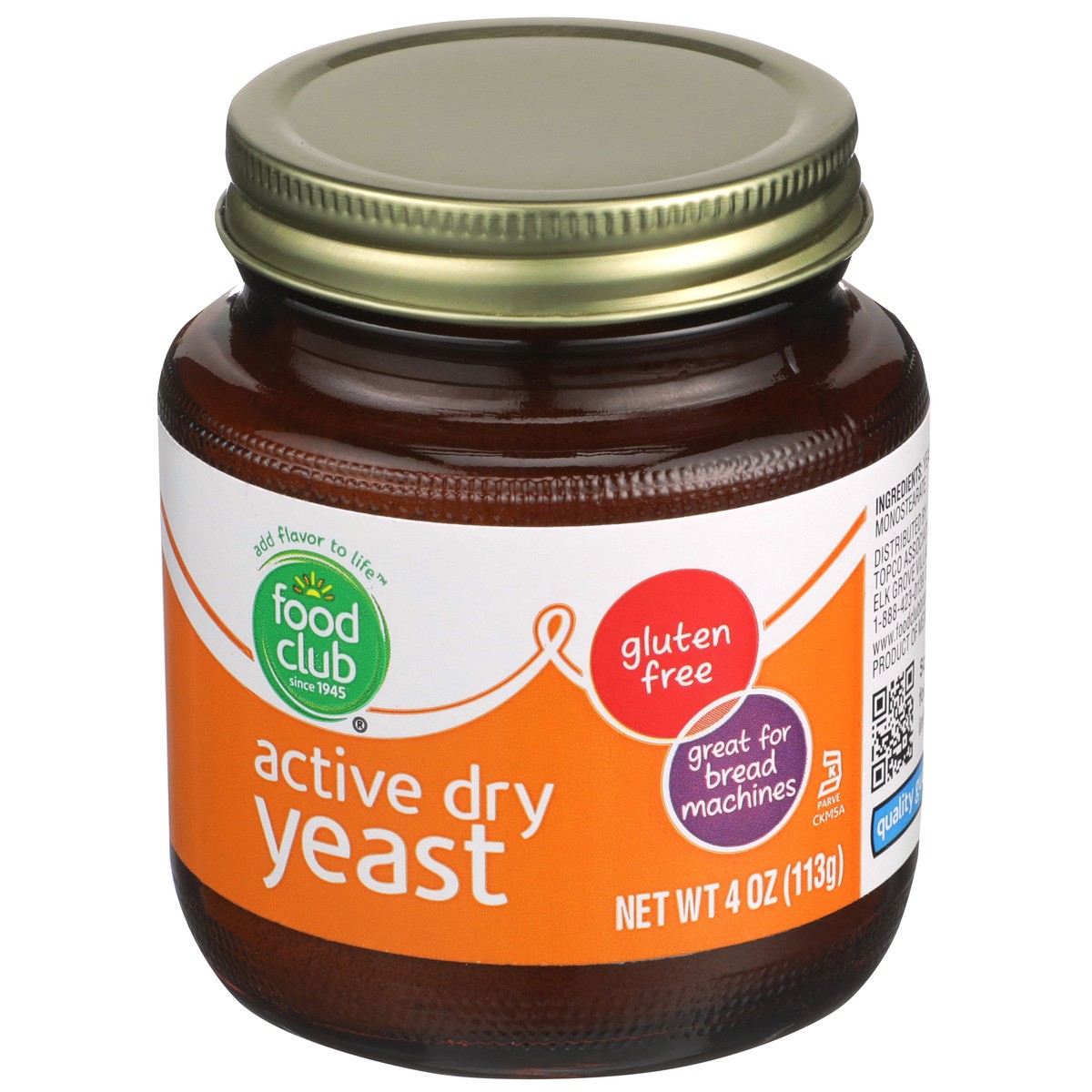 slide 3 of 8, Food Club Active Dry Yeast, 4 oz