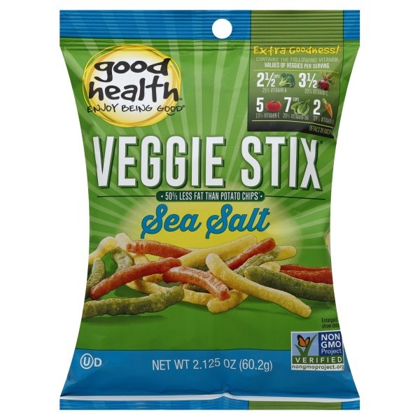 slide 1 of 1, Good Health Sea Salt Veggie Stix, 2.15 oz