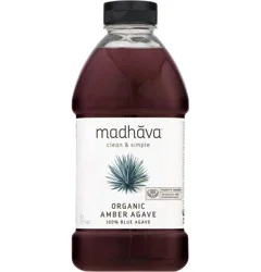Madhava Agave Nectar, Organic, Amber- 46 oz
