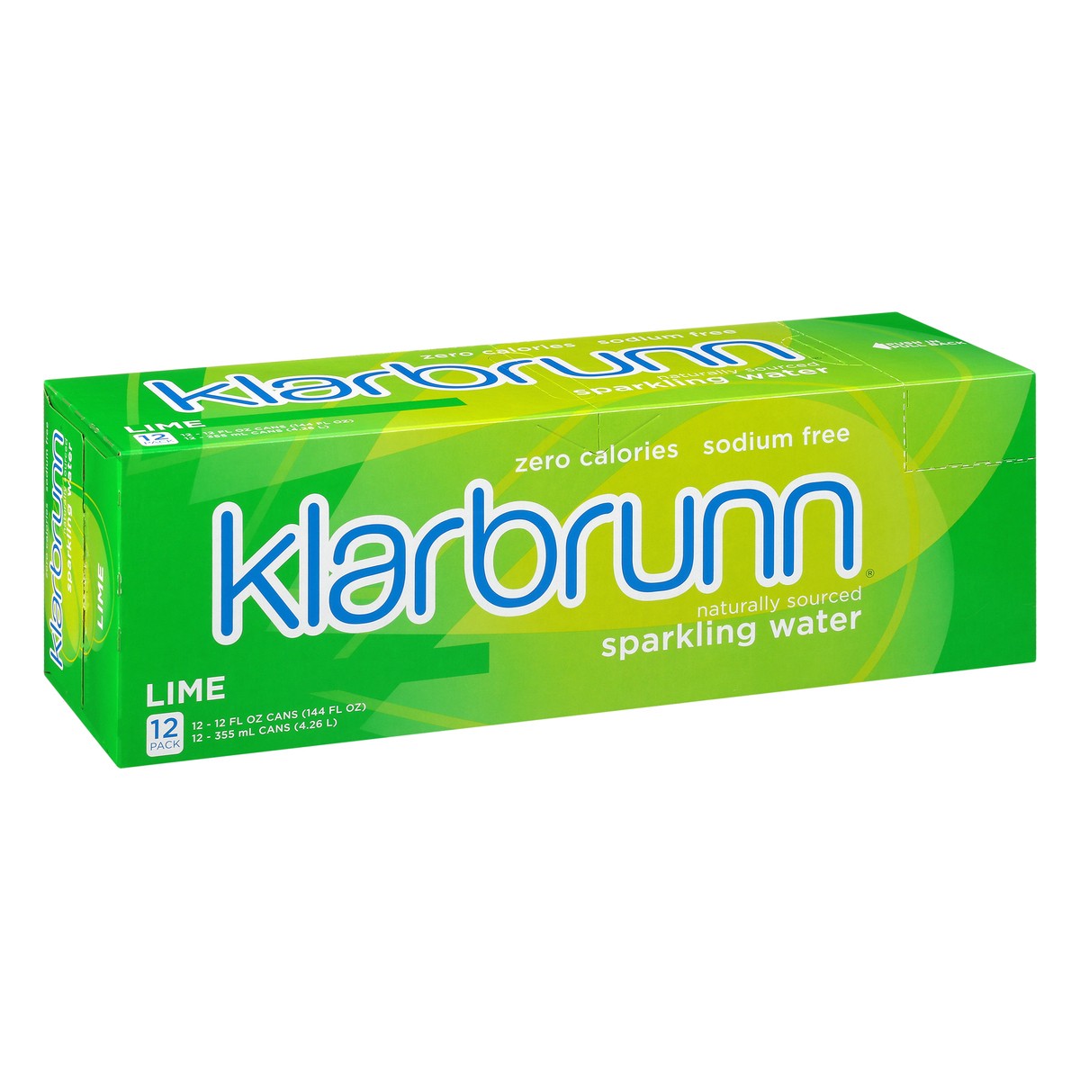 slide 6 of 9, Klarbrunn Lime Naturally Sourced Sparkling Water - 12 ct; 12 fl oz, 12 ct; 12 fl oz