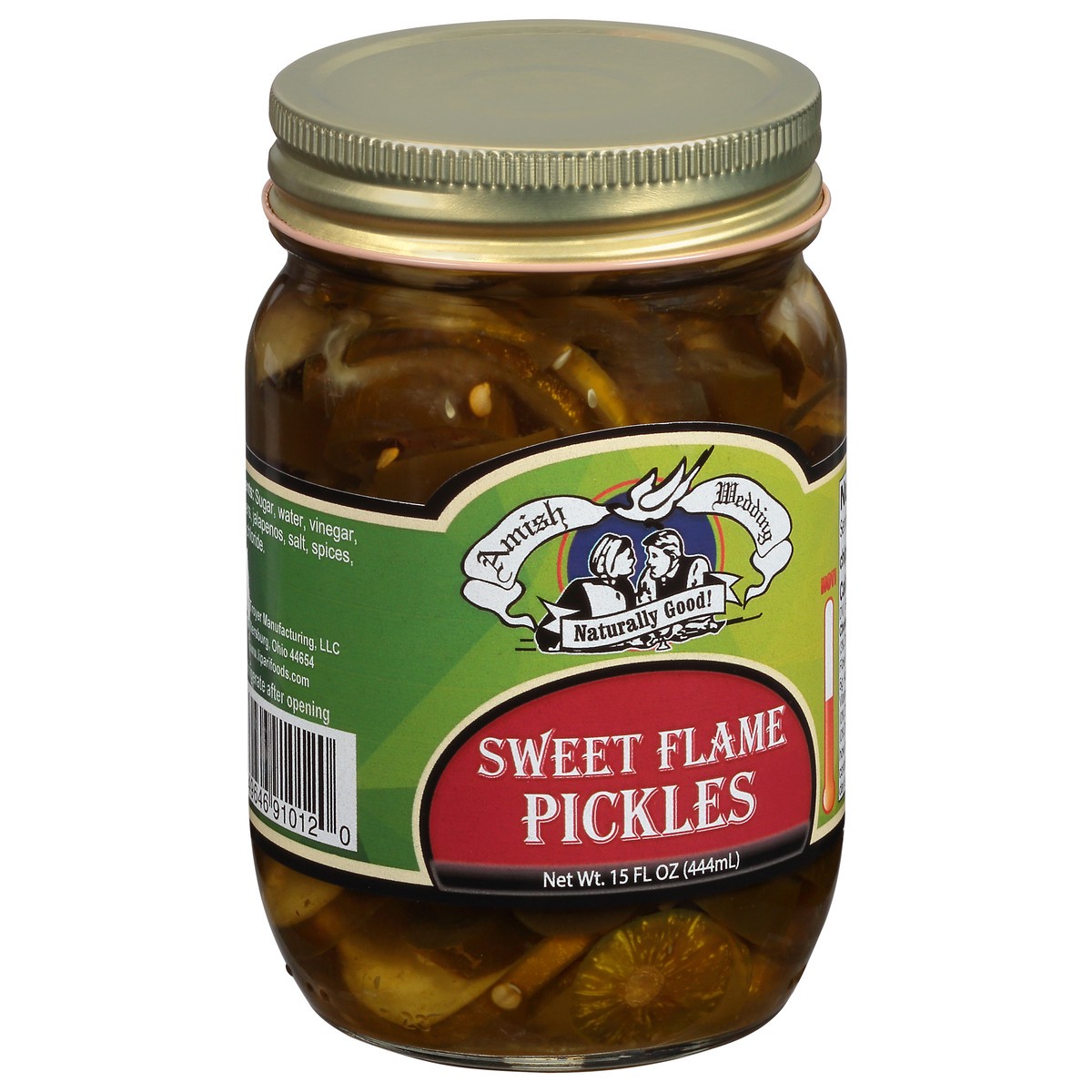 slide 8 of 11, Amish Wedding Sweet Flame Pickles, 15 oz