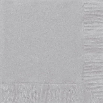 slide 1 of 1, Unique Industries Silver Luncheon Napkins, 20 Count, 20 ct