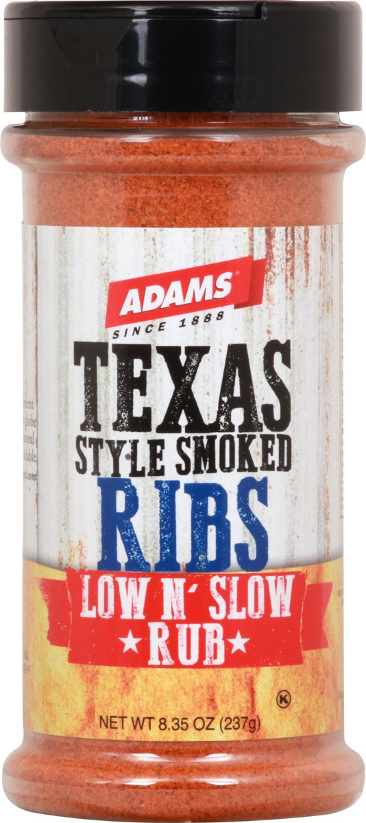 slide 5 of 12, Adams Texas Smoke Rib Rub, 8.35 oz