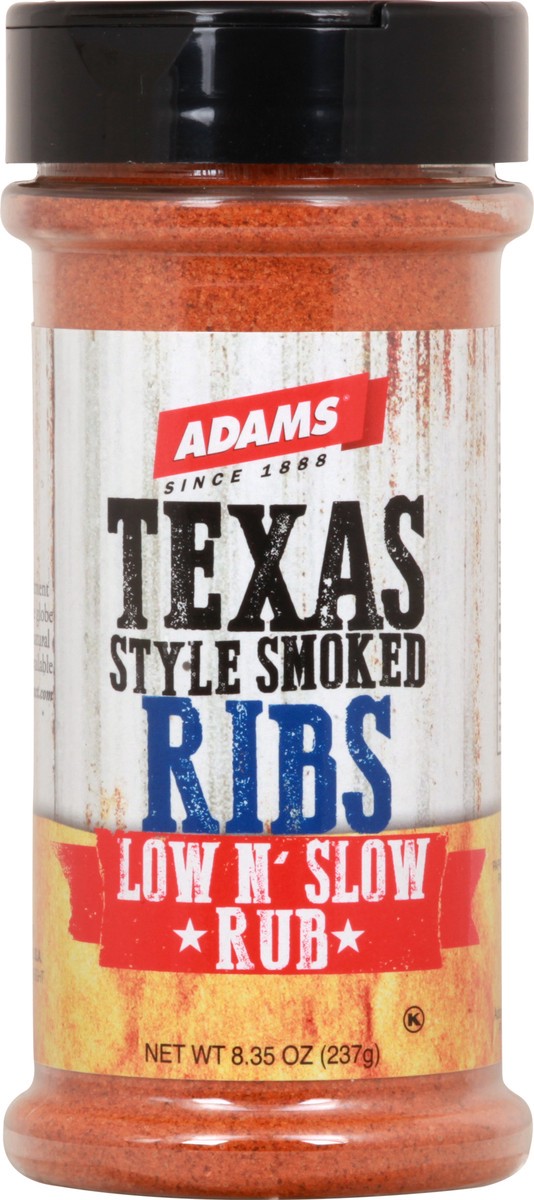 slide 1 of 12, Adams Texas Smoke Rib Rub, 8.35 oz