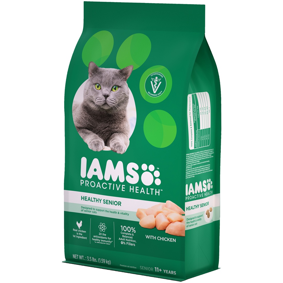 slide 5 of 9, Proactive Health Healthy Senior Premium Senior 11+ Years Cat Nutrition 56 oz, 56 oz