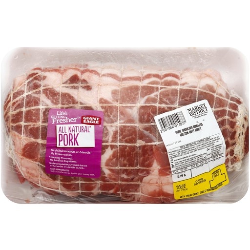 Giant Eagle Pork Boston Butt Shoulder Roast, Boneless per lb Shipt