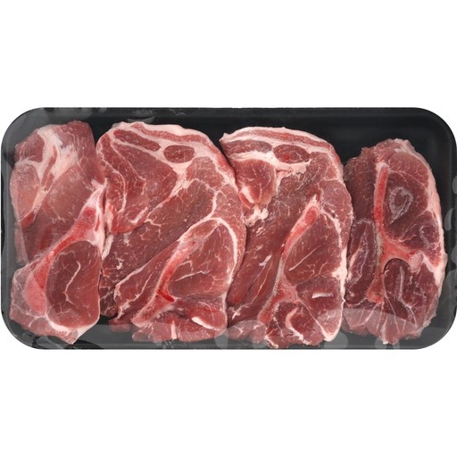 slide 1 of 1, Giant Eagle Pork Butt Steak, Bone In, Value Pack, per lb
