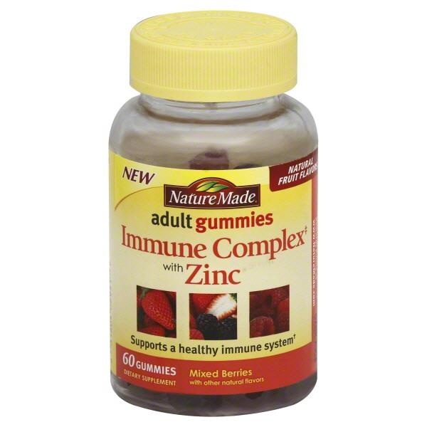 slide 1 of 1, Nature Made Immune Complex Dietary Supplement Adult Gummies - Mixed Berries, 60 ct