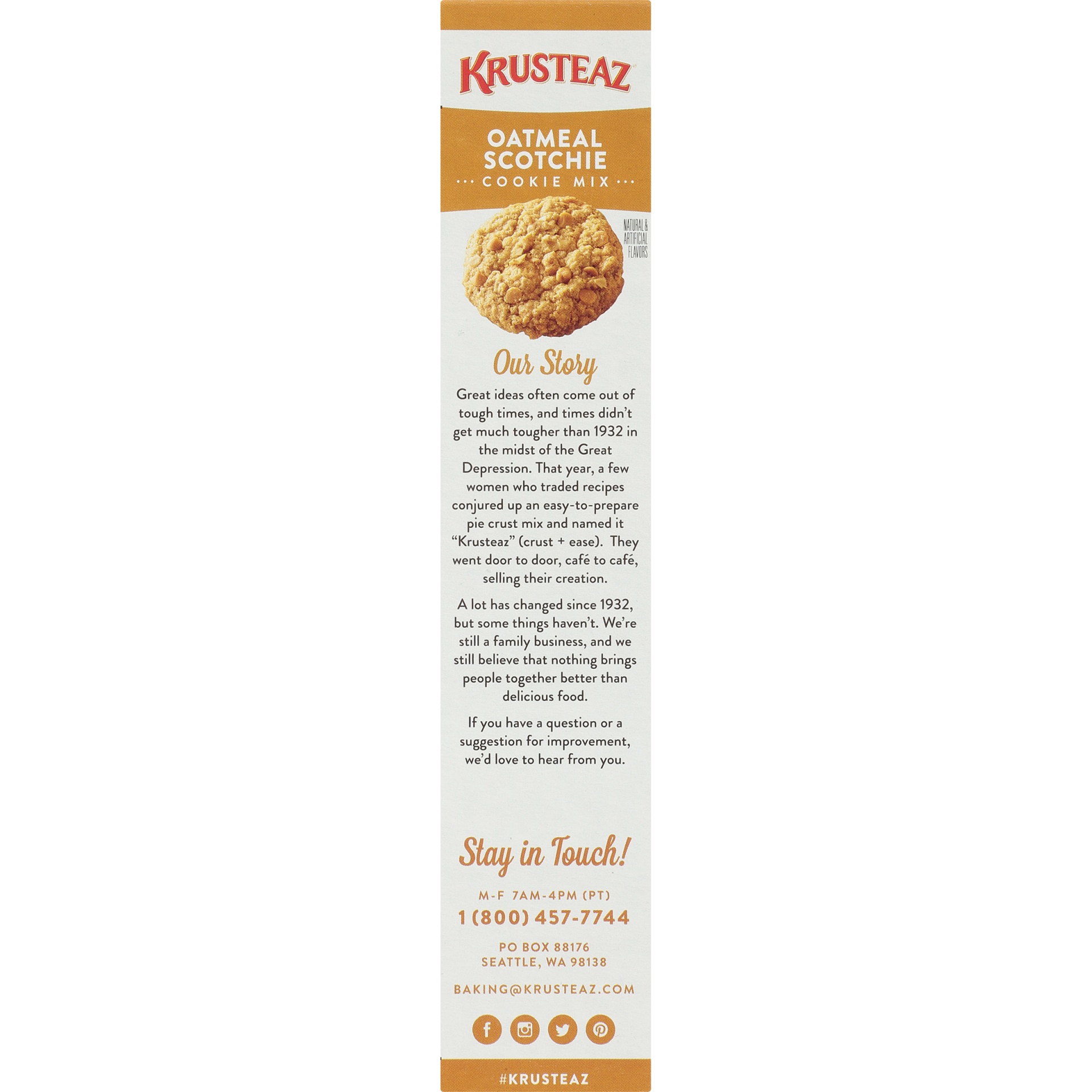 slide 3 of 8, Krusteaz Cookie Mix Oatmeal Scotchie, 18 oz