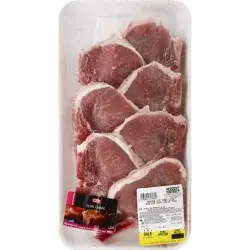 Giant Eagle Pork Loin Ribeye Chops, Center Cut, Bone In, Value Pack