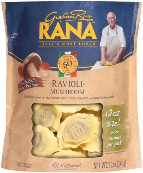 slide 1 of 1, Rana Ravioli, Mushroom, 12 oz