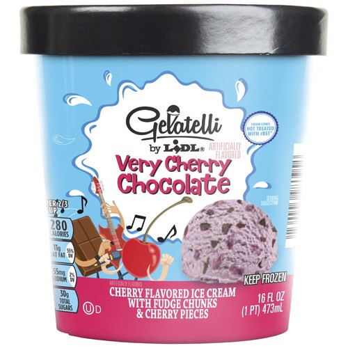 slide 1 of 1, Gelatelli very cherry chocolate ice cream, 16 fl oz