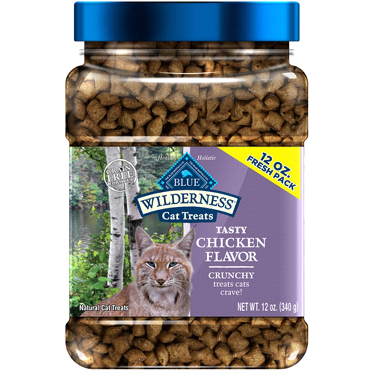 slide 1 of 17, Blue Wilderness Cat Treats, Chicken Flavor, 12 Ounce Fresh Pack, 12 oz