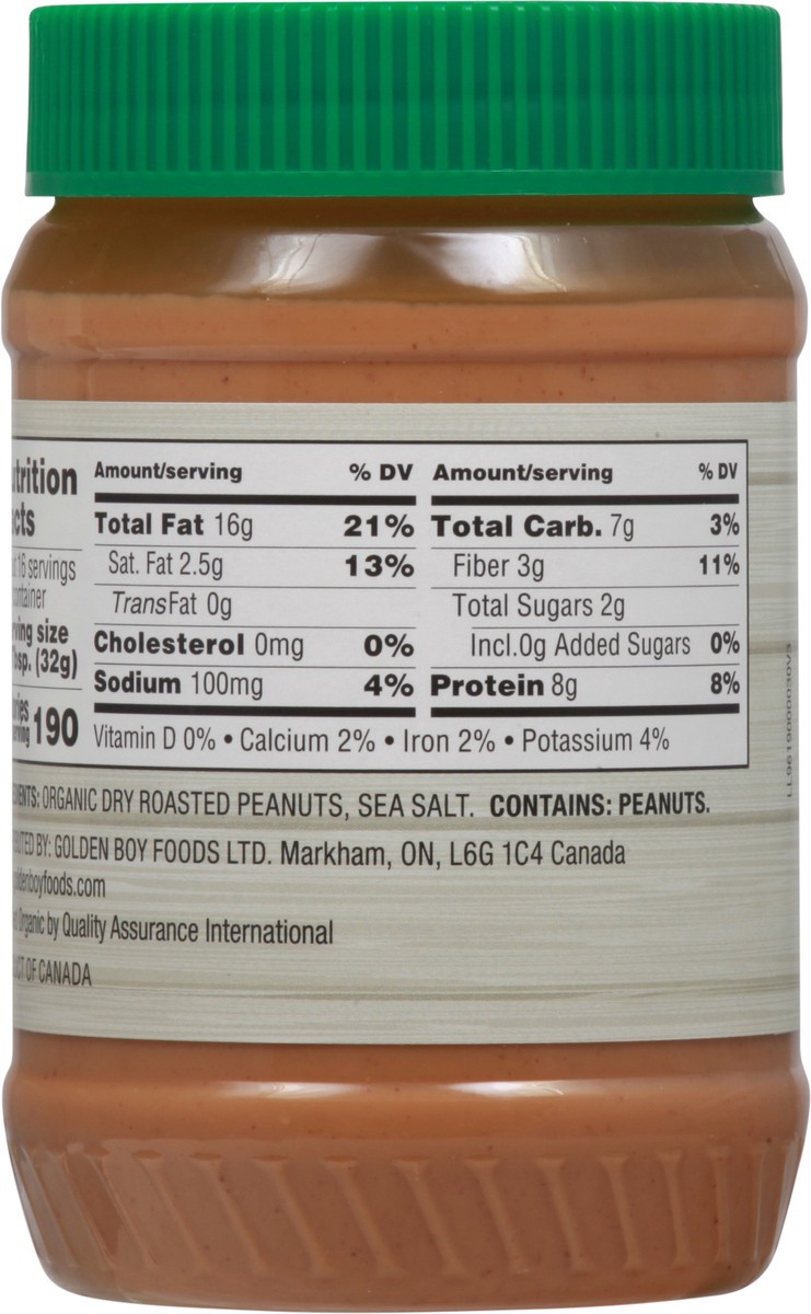 slide 6 of 9, Nut' N Better Creamy Organic Peanut Butter 18 oz, 18 oz