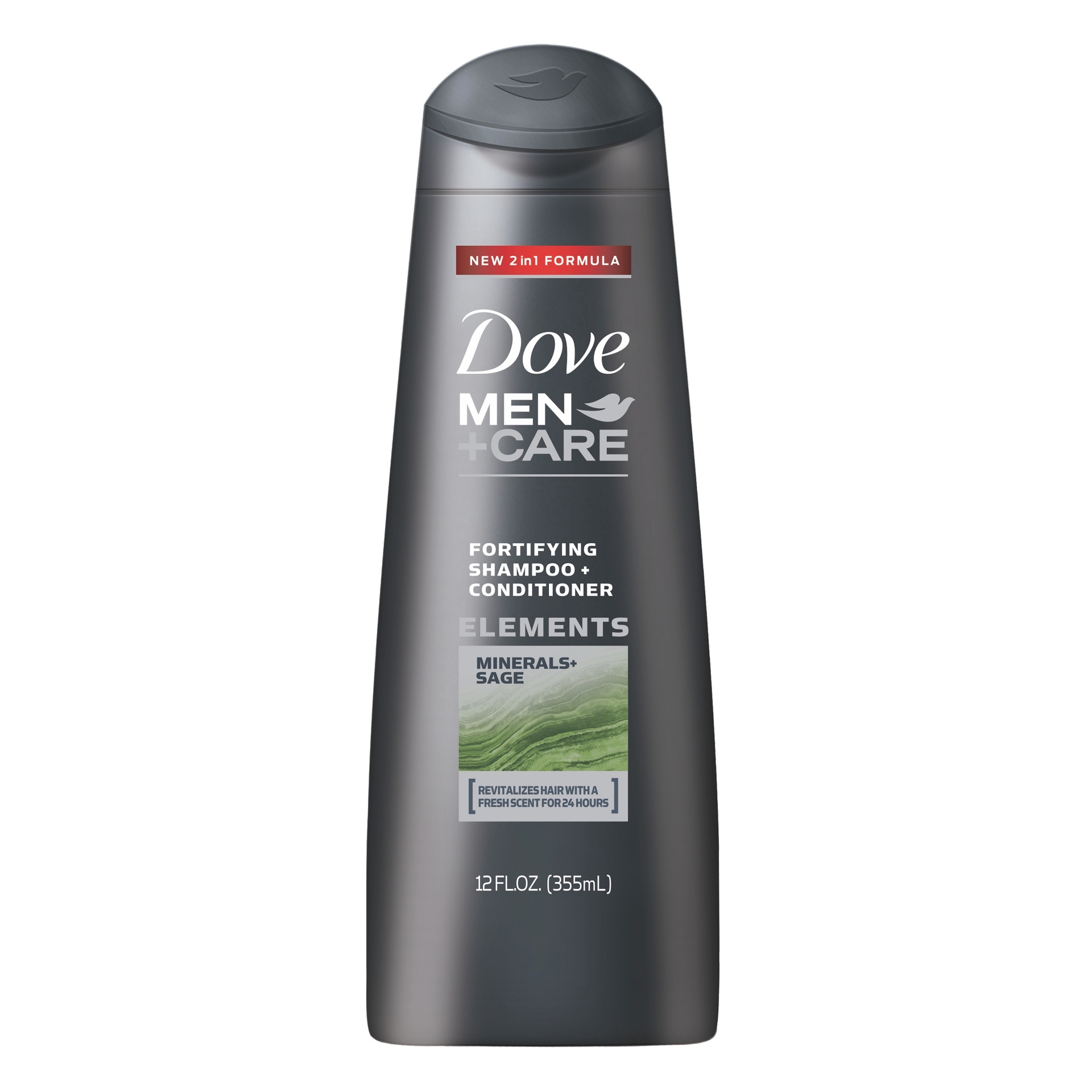 slide 1 of 7, Dove Men + Care Minerals & Sage Fortifying Shampoo + Conditioner, 12 oz