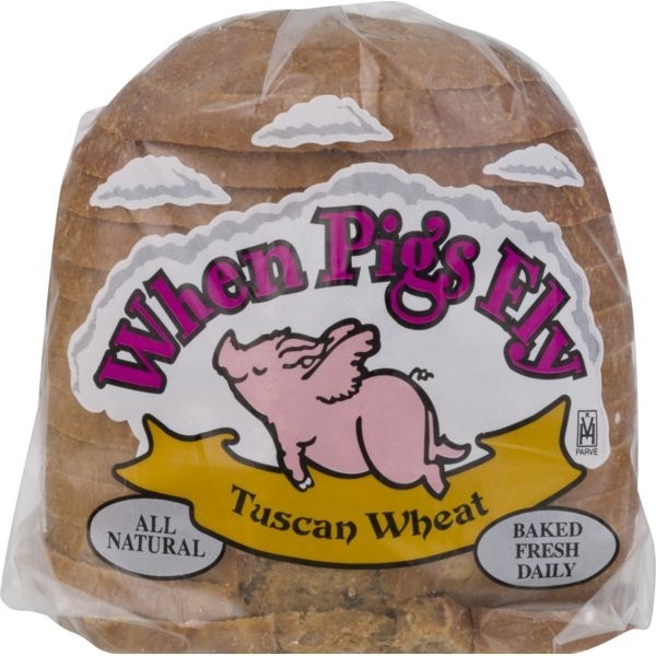 slide 1 of 1, When Pigs Fly Bread - Tuscan Wheat, 20 oz