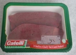 slide 1 of 1, Catelli Veal Liver, per lb