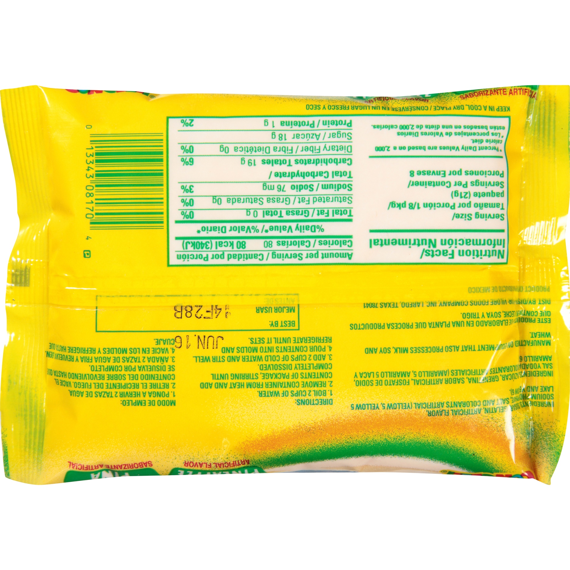 slide 2 of 4, Congelli Pineapple Water Based Gelatin Dessert, 6 oz