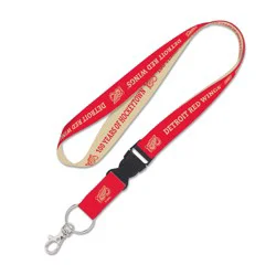 Detroit Red Wings 100 Years Of Hockeytown Lanyard