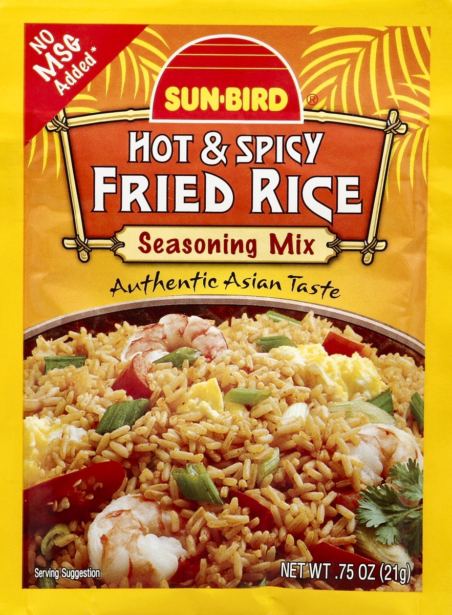 slide 2 of 2, Sun-Bird Hot & Spicy Fried Rice Seasoning Mix, 0.75 oz