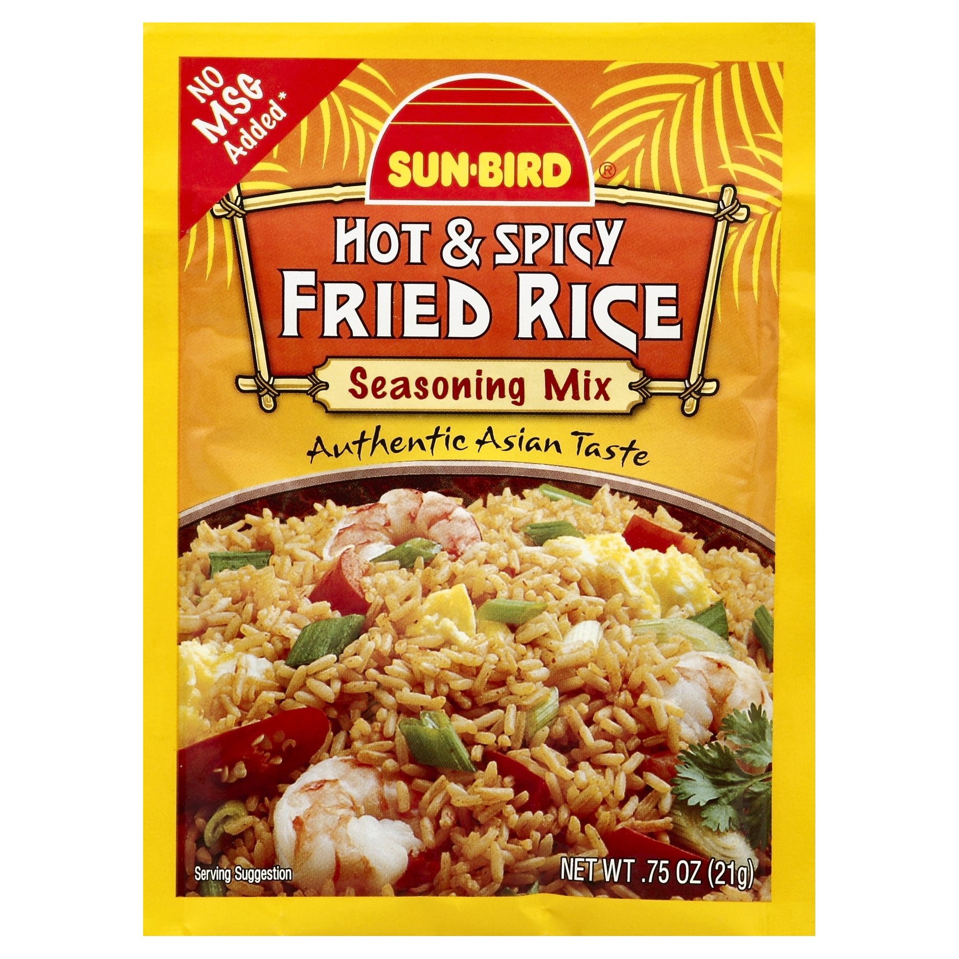 slide 1 of 2, Sun-Bird Hot & Spicy Fried Rice Seasoning Mix, 0.75 oz