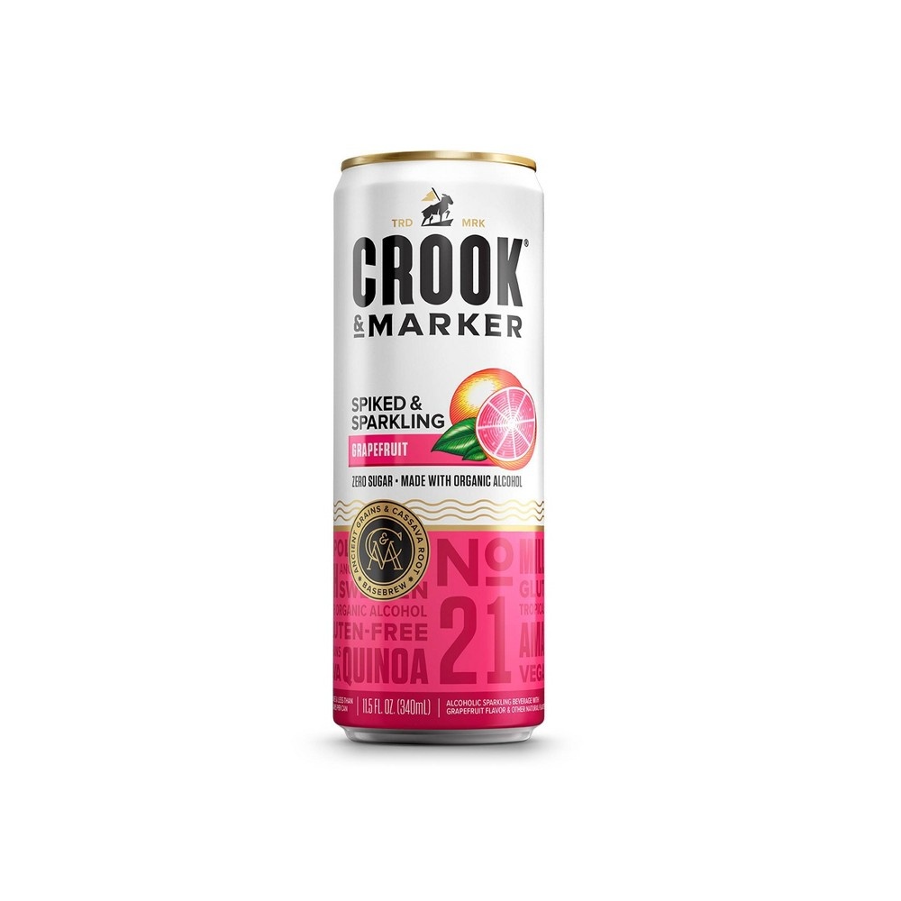 slide 2 of 2, Crook & Marker Spiked Grapefruit, 4 ct; 330 ml