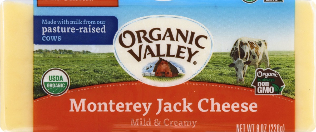 slide 7 of 12, Organic Valley Monterey Jack Cheese 8 oz, 8 oz