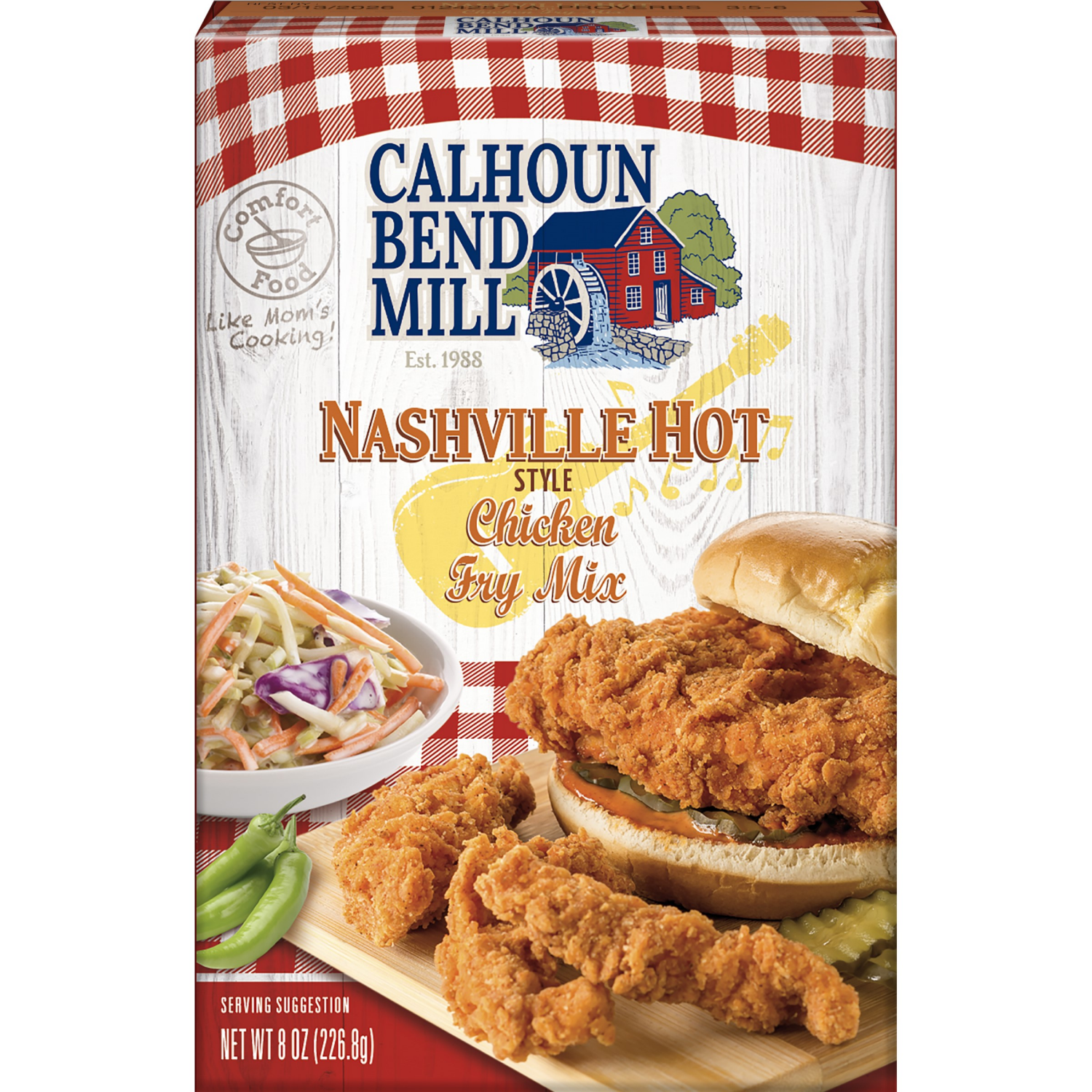 slide 1 of 4, Calhoun Bend Mill Nashville Hot Style Chicken Fry Mix 8 oz, 8 oz