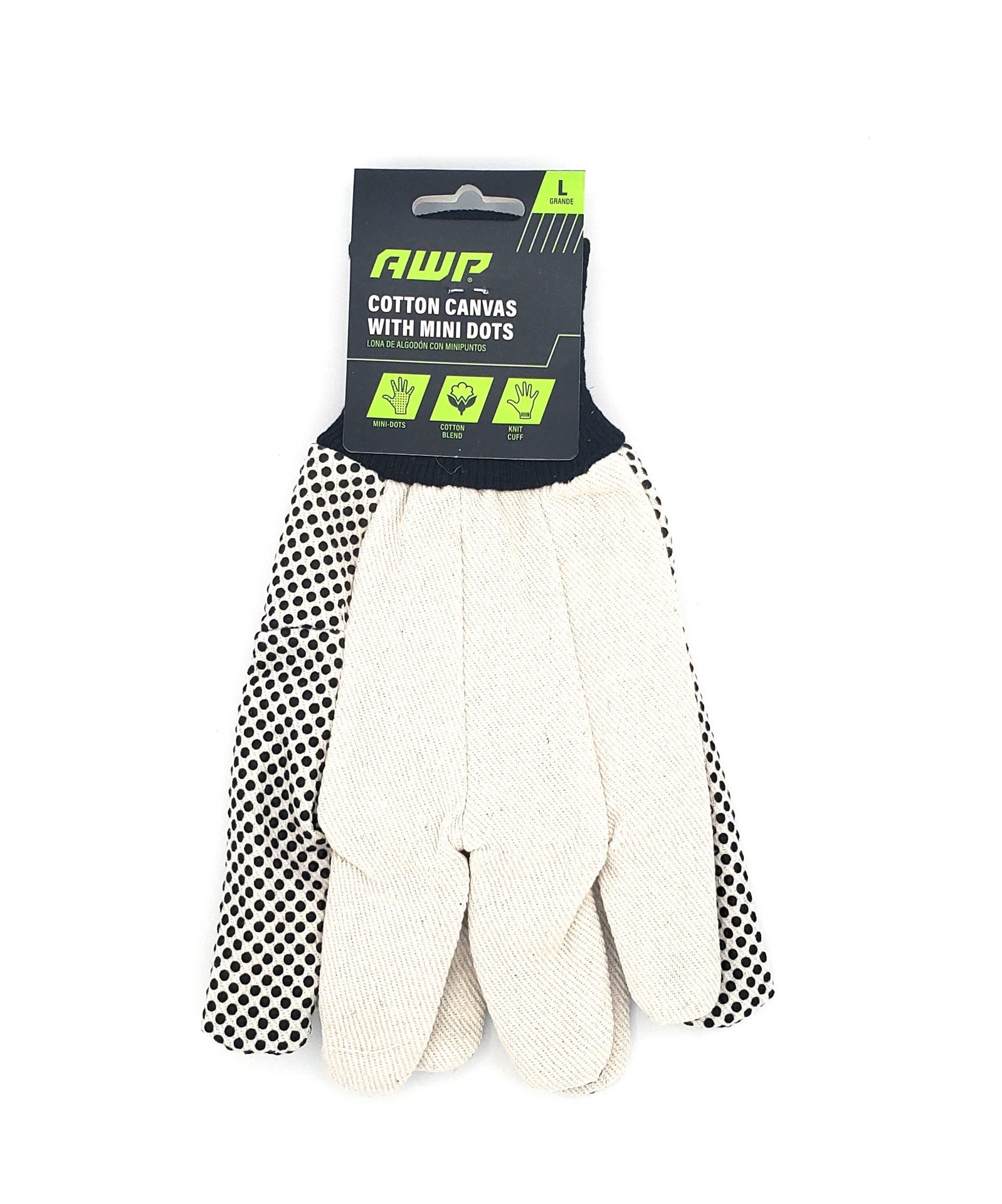 slide 1 of 1, Awp Cotton Gloves Large, 1 ct