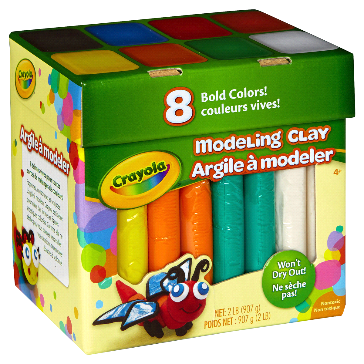 slide 3 of 3, Crayola Modeling Clay, Bold Colors, 1 ct