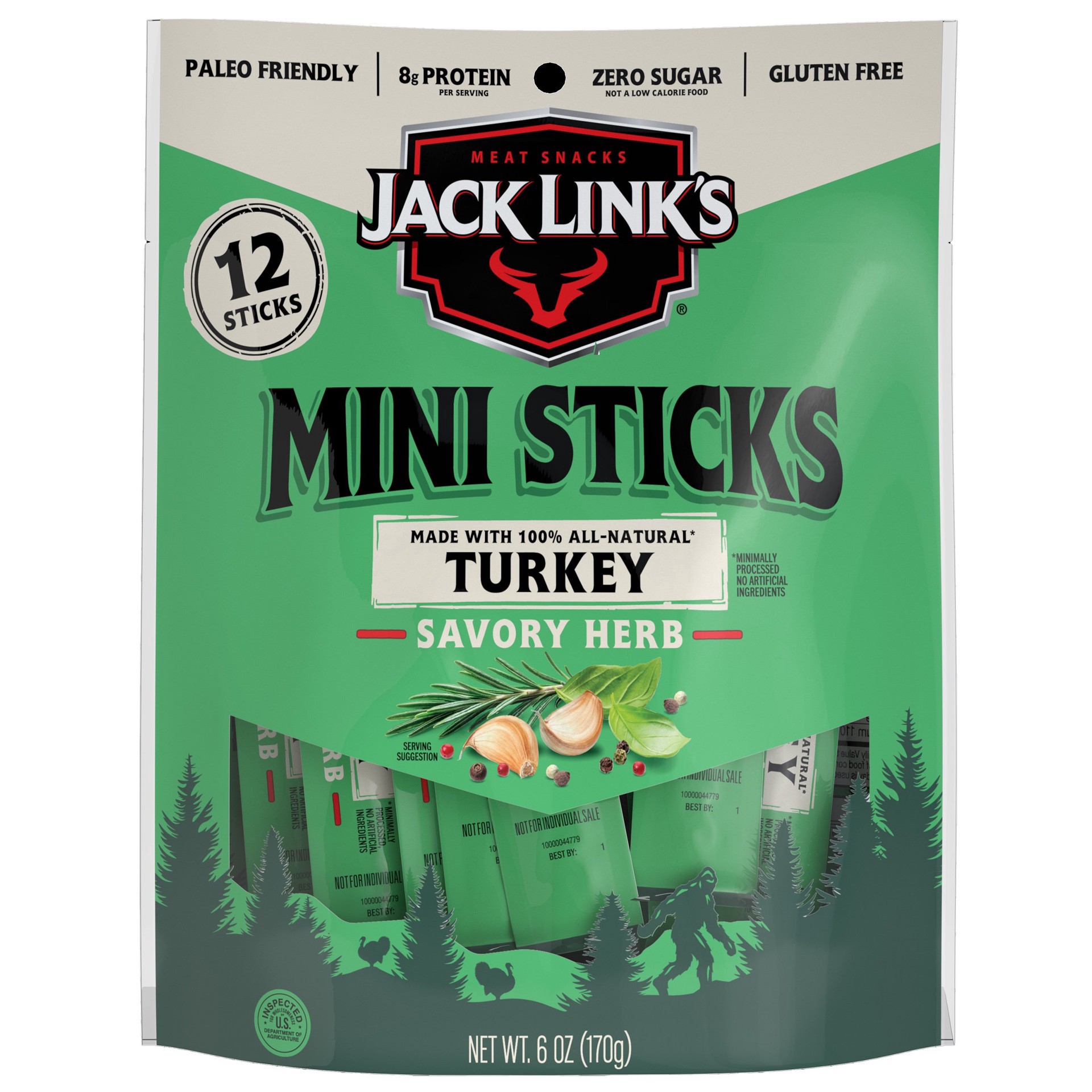 slide 1 of 1, Jack Link's Mr Beast Mini Turkey Sticks 12 Sticks, 12 ct