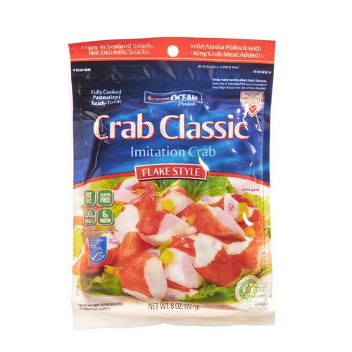 slide 1 of 1, TransOcean® classic imitation crab, flake style, 8 oz