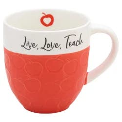 Pfaltzgraff Live Love Teach Debossed Mug