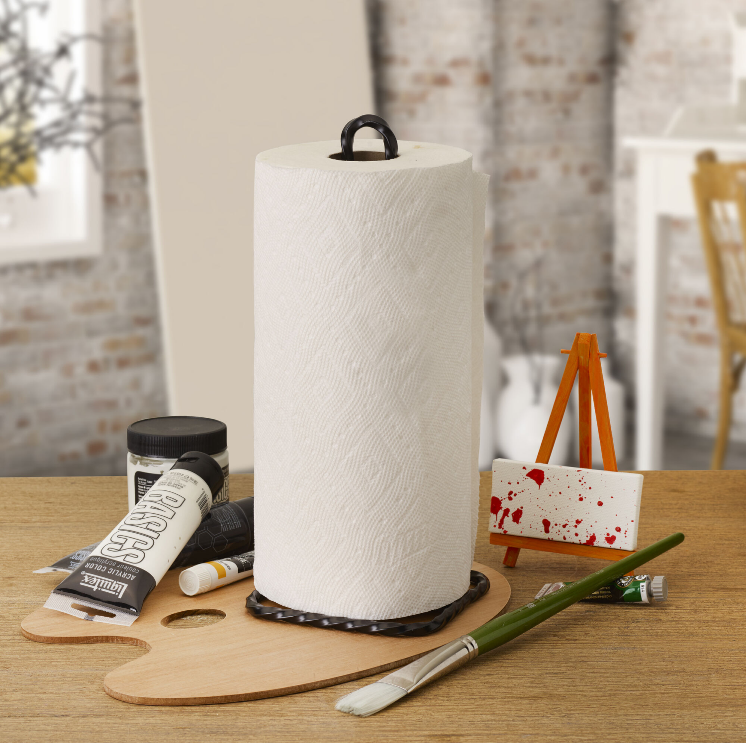 slide 2 of 2, Pfaltzgraff Awara Paper Towel Holder Black, 1 ct