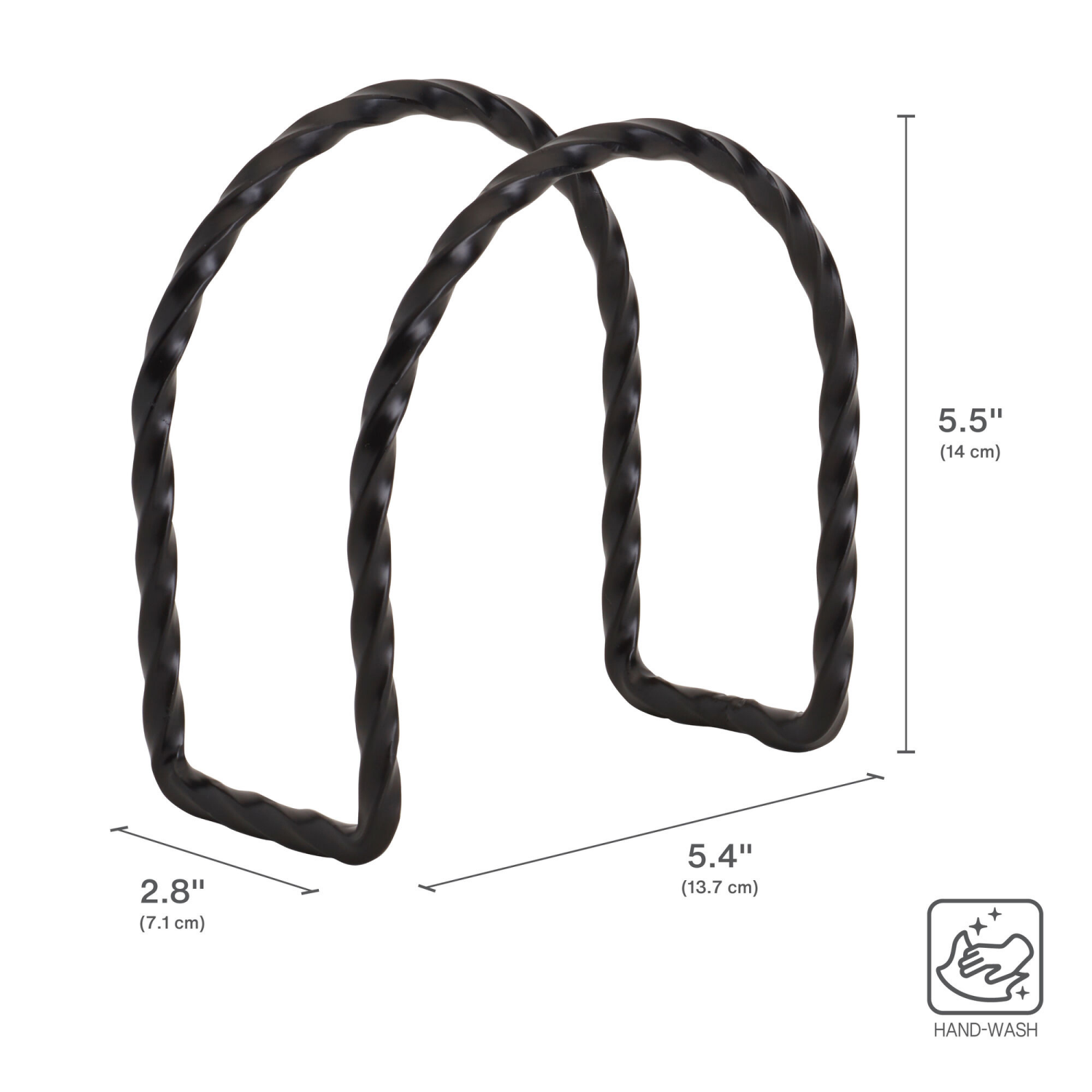 slide 1 of 2, Pfaltzgraff Awara Napkin Holder Black, 1 ct