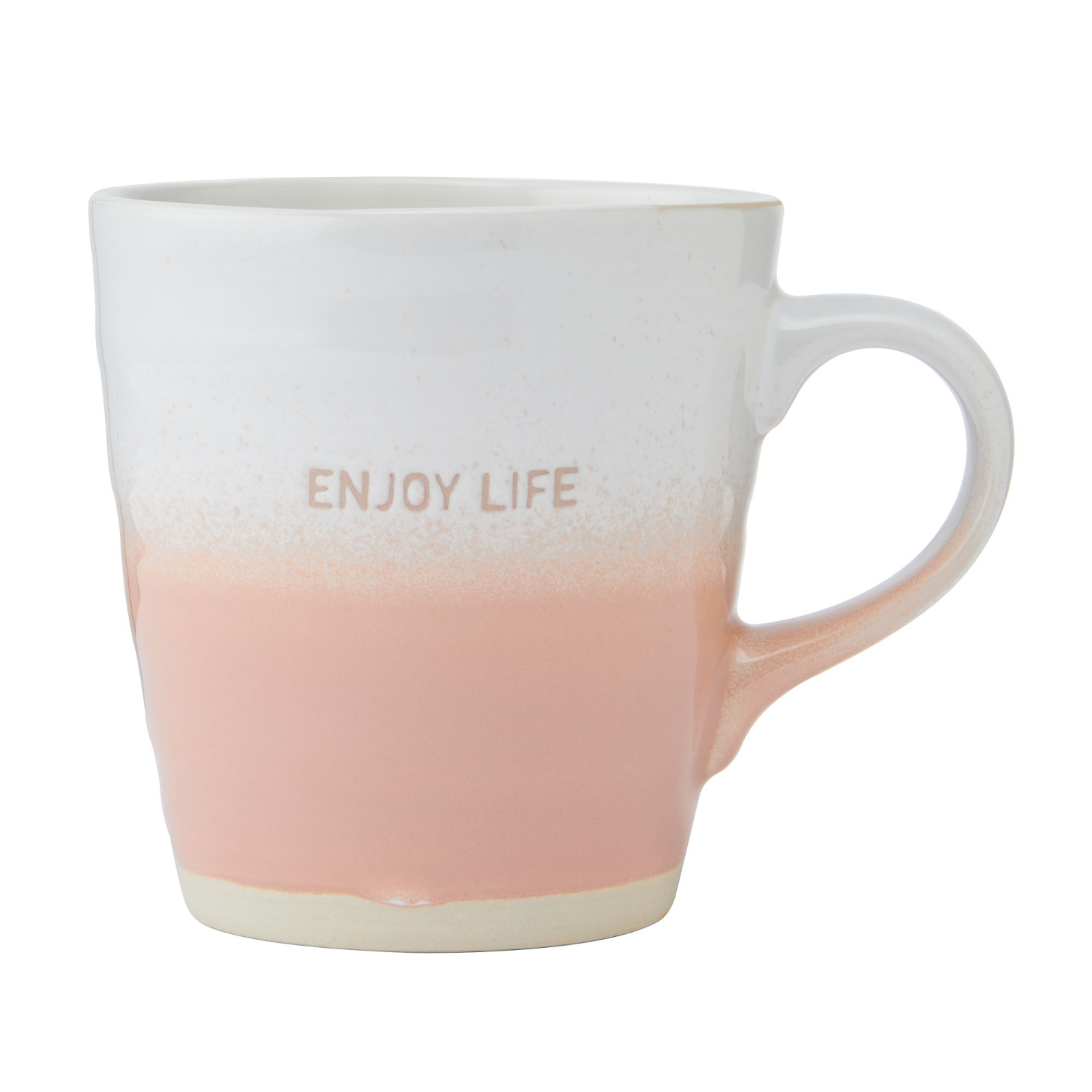 slide 2 of 2, Pfaltzgraff Mug Ombre Pink Enjoy Life 16oz, 16 oz