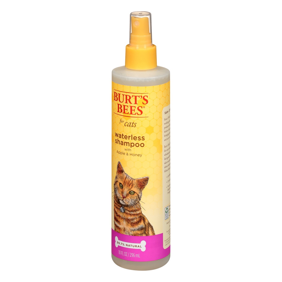 slide 3 of 9, Burt's Bees For Cats Apple & Honey Waterless Shampoo 10 oz, 10 oz