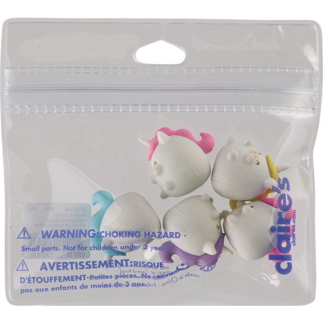 slide 1 of 1, CLAIRES Con F 5Pc Eraser Chubby Uni, 1 ct