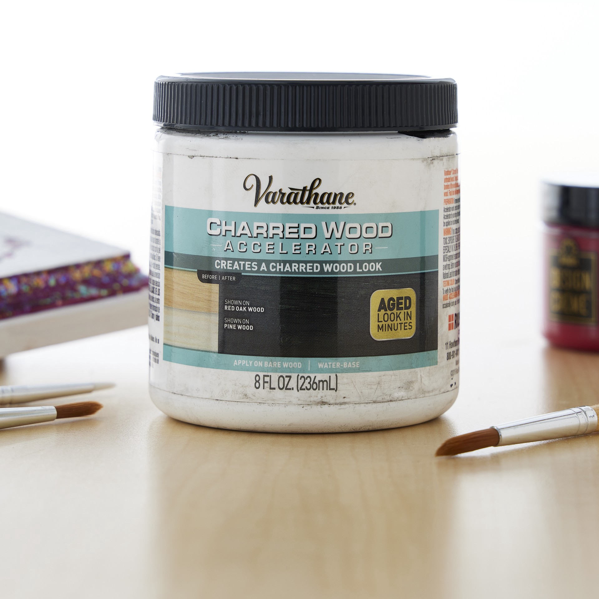 slide 2 of 2, Varathane Accelerator, Charred Wood, 8 fl oz