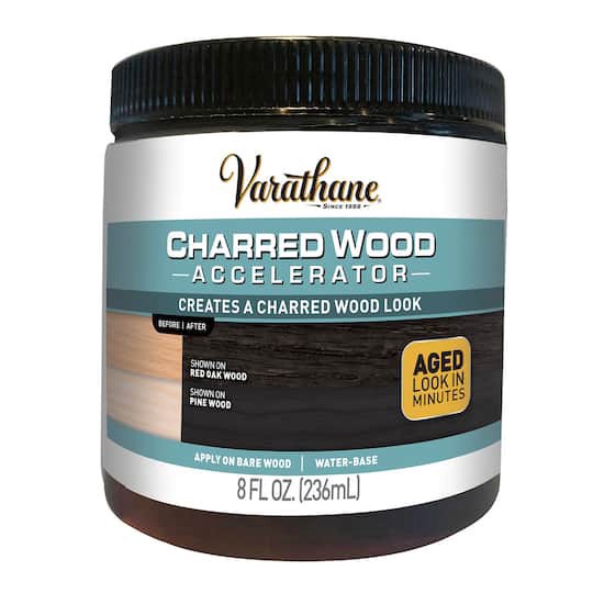 slide 1 of 2, Varathane Accelerator, Charred Wood, 8 fl oz