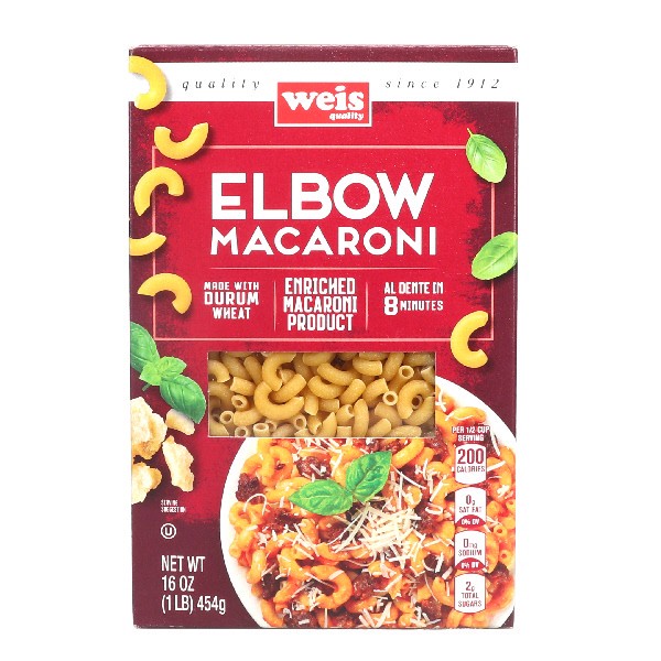 slide 1 of 1, Weis Quality Classic Pasta Enriched Macaroni Product, Elbow Macaroni, 16 oz