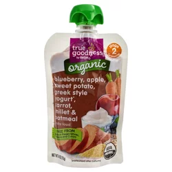True Goodness Org Blueberry, Apple, Sweet Potato, Yogurt, Carrot, Baby Food