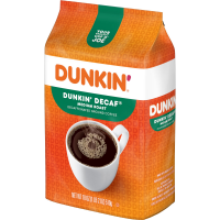 slide 6 of 13, Dunkin' Decaf Ground Coffee, Medium Roast, 18oz bag, 18 oz