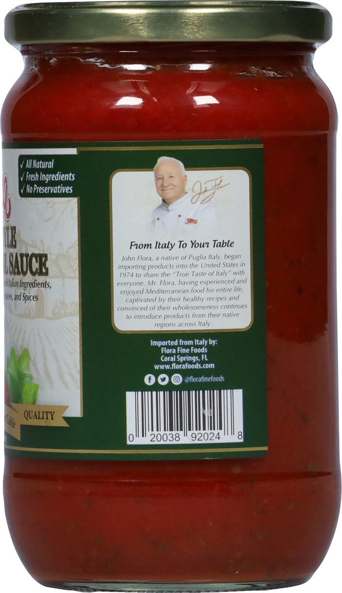 slide 3 of 9, FLORA FINE FOODS Tuscan Tomato Basil Sauce, 24 oz